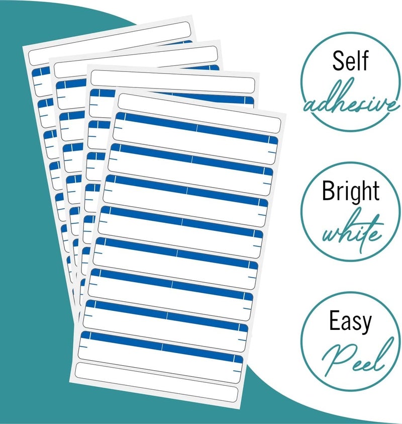 EXTRIC File Folder Labels 28 Sheets Light Blue File Labels a Total of 252 File Labels for File Folders - Image 2